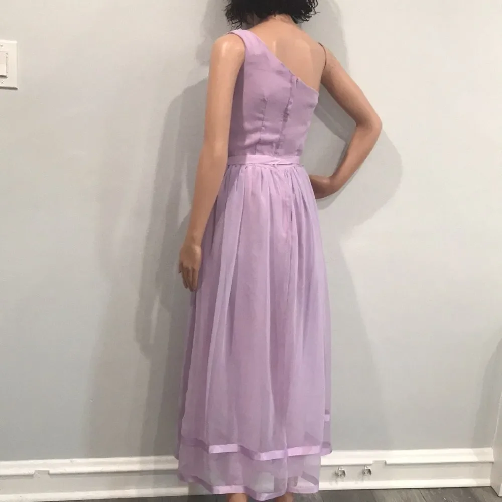 Vintage 70s Lavender Sheer Dress and Jacket